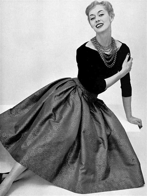 dior in the 1950s|1950 dior dress style.